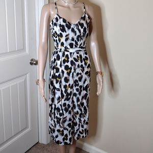 Animal print romper